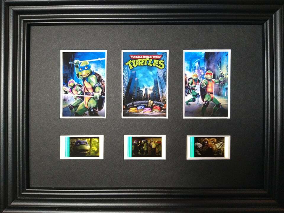 TEENAGE MUTANT NINJA TURTLES Framed Trio Movie Film Cell Memorabilia