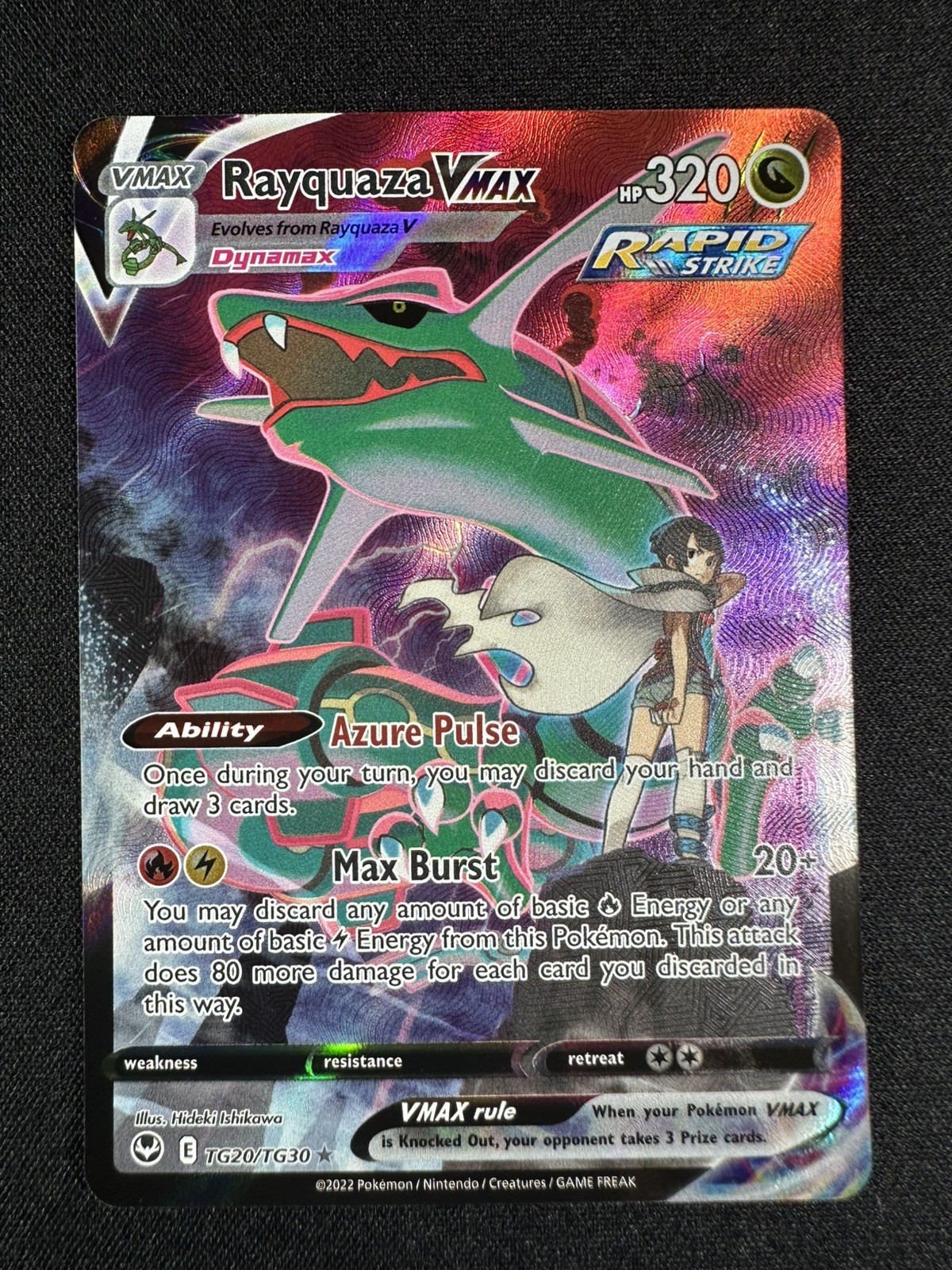 2022 Pokemon Silver Tempest Trainer Gallery Rayquaza VMAX Ultra Rare TG20/TG30