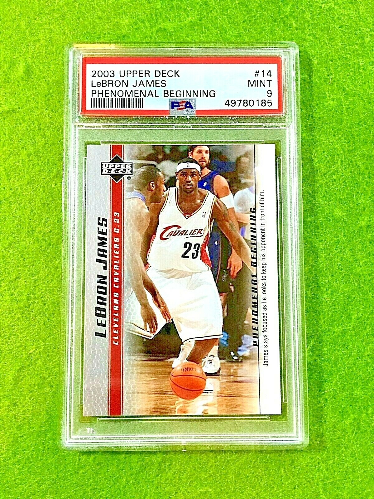 LEBRON JAMES ROOKIE CARD PSA 9 CAVS SP RC 2003 LeBron James PHENOMENAL BEGINNING LEBRON JAMES ROOKIE CARD PSA 9 CAVS SP RC 2003 LeBron James PHENOMENAL BEGINNING