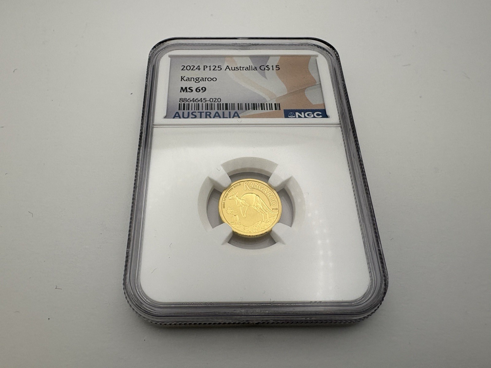 2024-P125 $15 Australia 1/10 oz Gold Kangaroo Coin -NGC MS 69 -C54