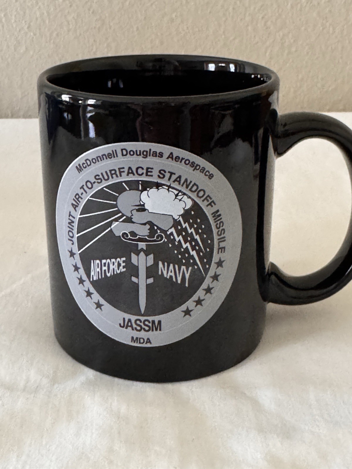 JASSM McDonnell Douglas x Air Force & Navy Employee Gift Coffee Mug - RARE 90’s