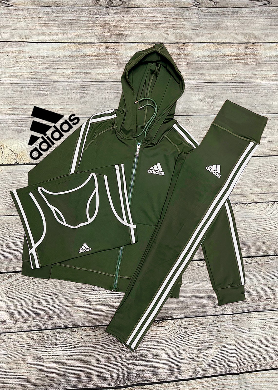 ADIDAS 3 Piece Sage Suit Female (Stretchable) (S/M) & (L/XL)
