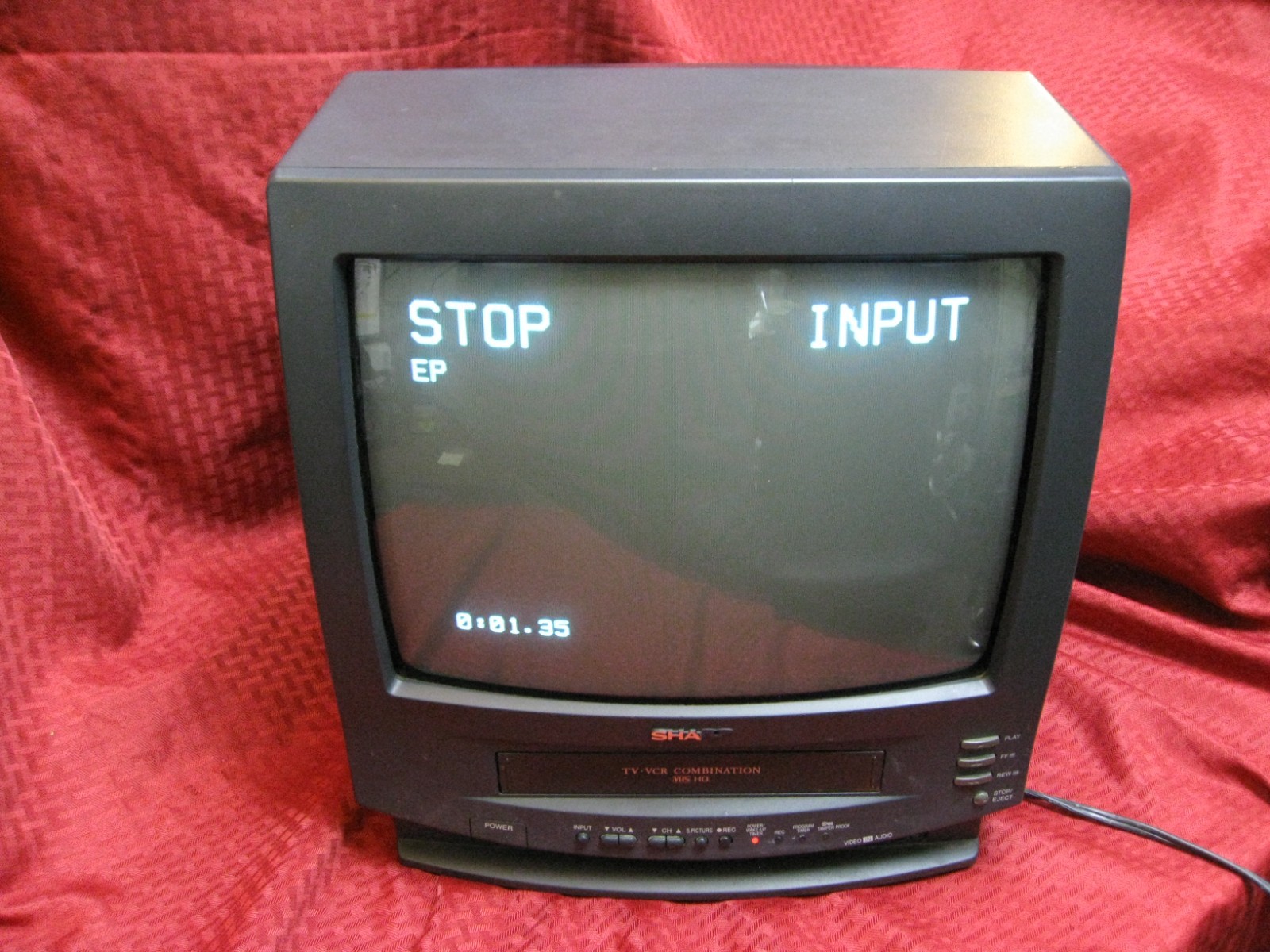 GOOD WORKING SHARP 13VT-j100 TV/VCR COMBO AV gaming monitor 13\