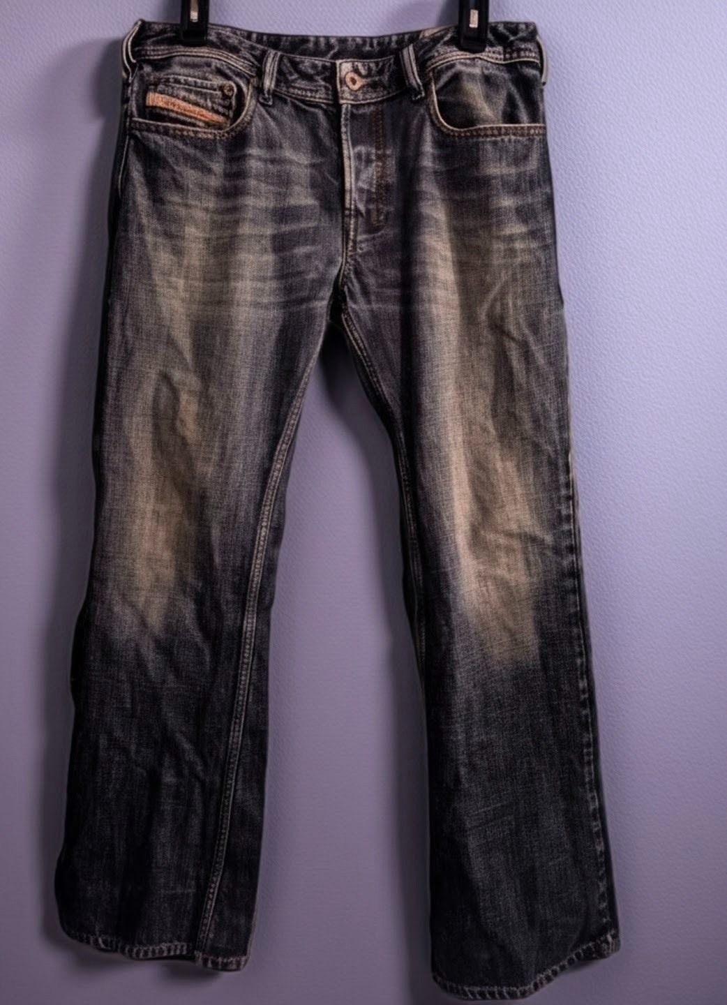Diesel Jeans Mens vintage Zathan Regular Bootcut Button Fly 0074W