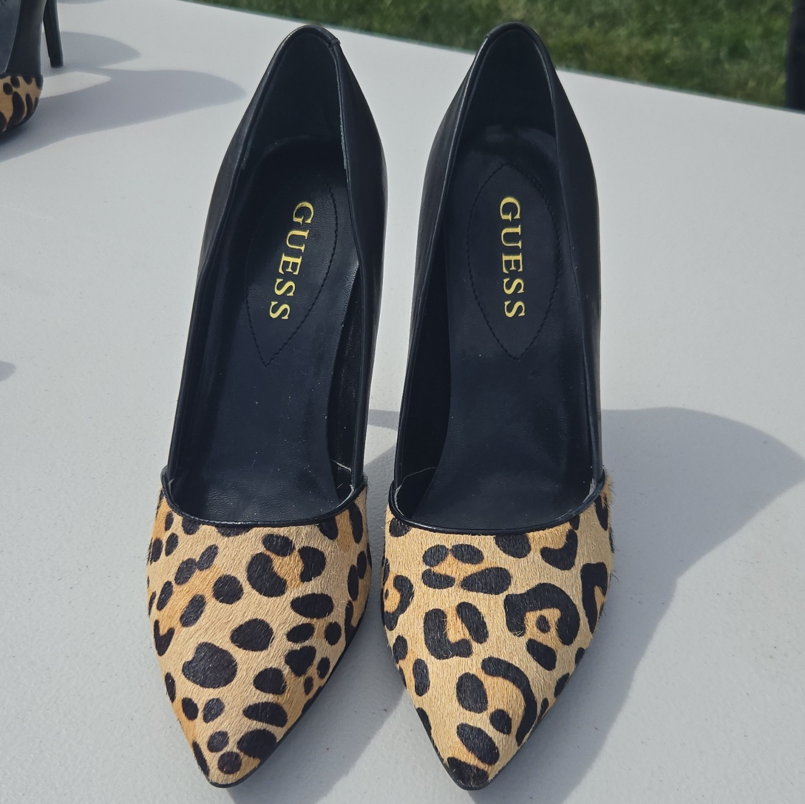 New Never Worn Guess Womens Leopard Print Pointed Toe Pump Heels Size 8.5 New Never Worn Guess Womens Leopard Print Pointed Toe Pump Heels Size 8.5