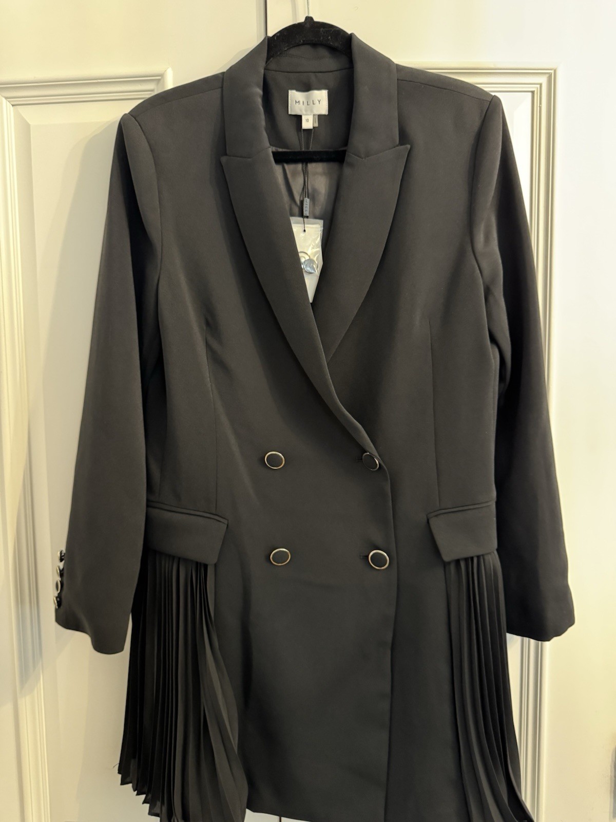 Milly Noora Pleated Blazer Dress, NWT, size 10 Milly Noora Pleated Blazer Dress, NWT, size 10