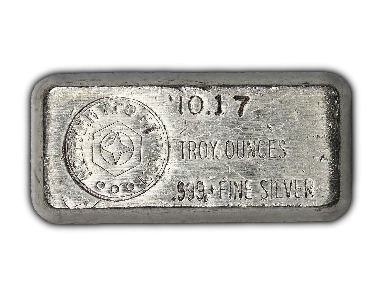 Vintage Hoffman and Hoffman Alchemy 10.17 oz .999 Fine Silver Odd Weight Bar
