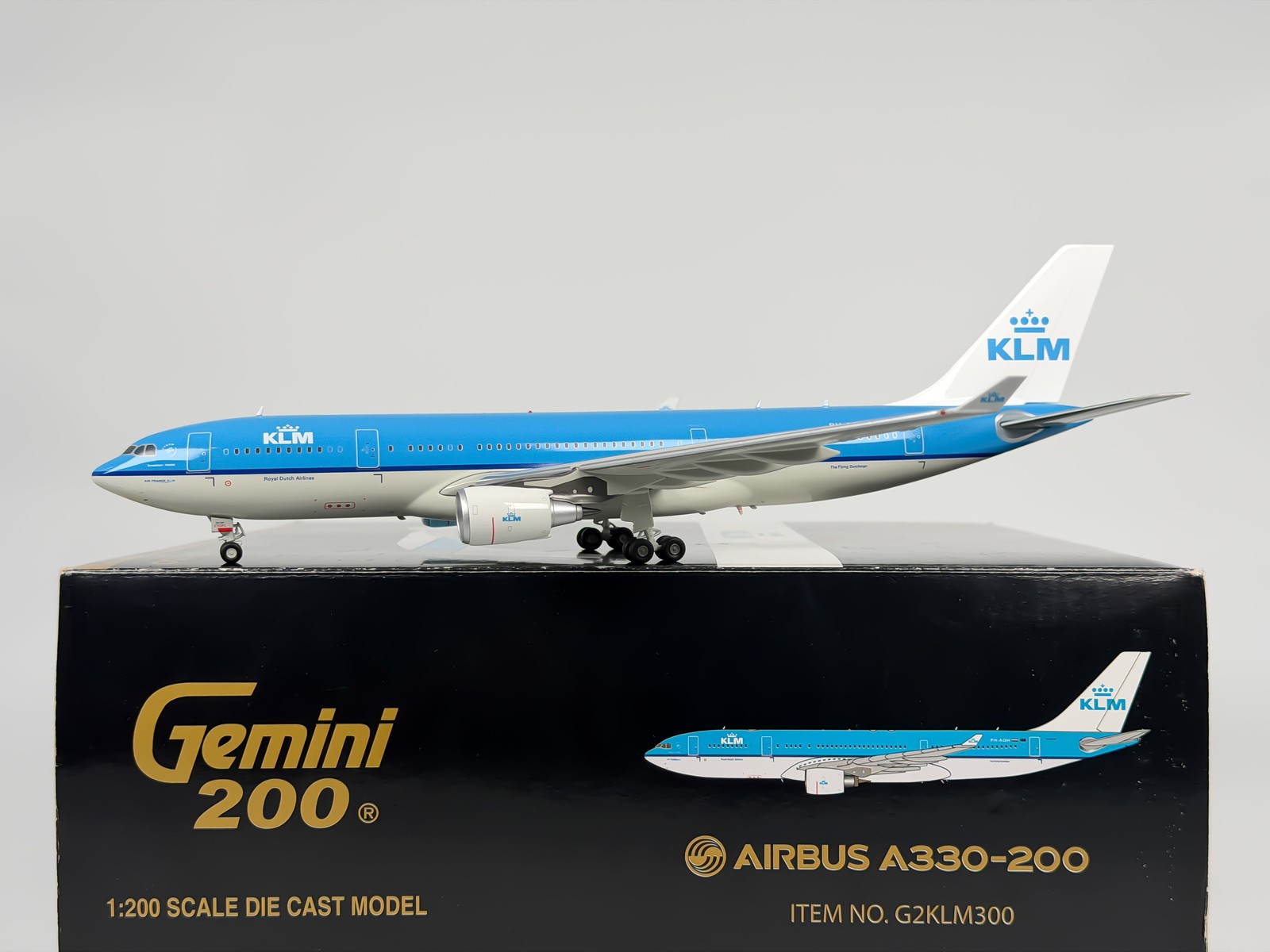 KLM Royal Dutch Airlines Airbus A330-200 1:200 Gemini Jets PH-AOH (G2KLM300)