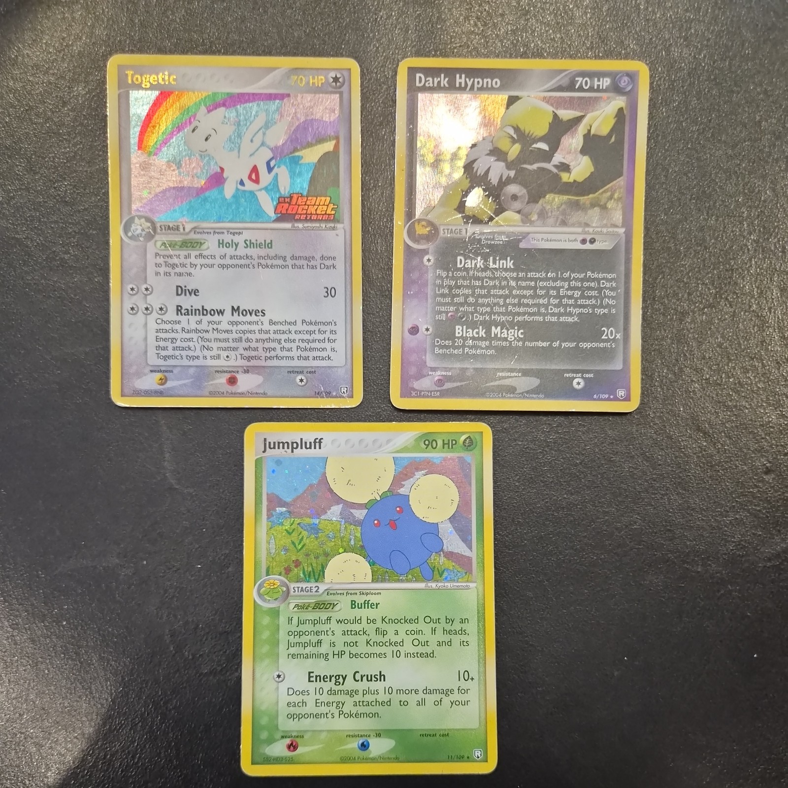 Vintage Pokemon Card Lot Ex Team Rocket Holo Rare Stamped togetic 14/109 Vintage Pokemon Card Lot Ex Team Rocket Holo Rare Stamped togetic 14/109
