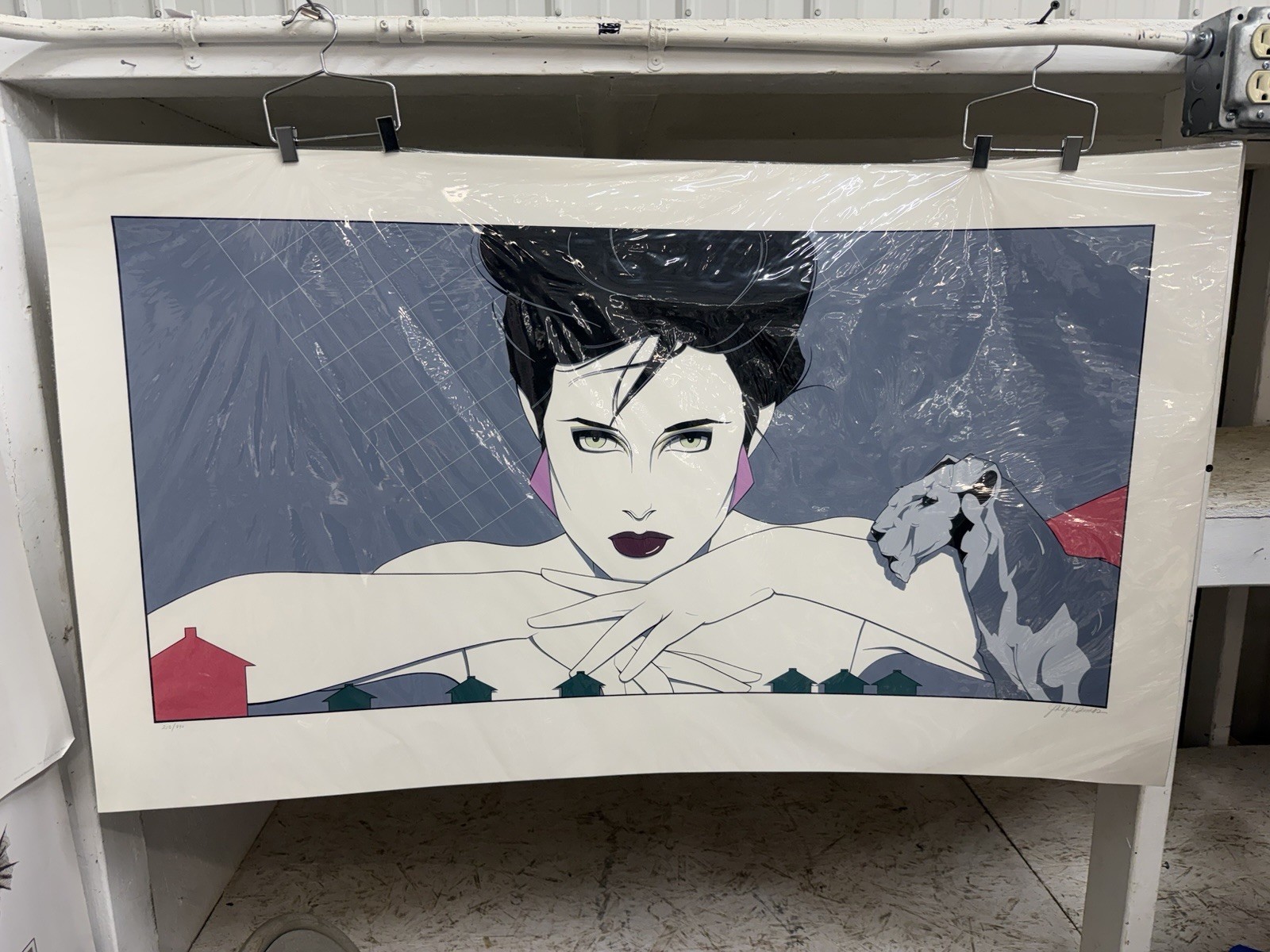 Patrick Nagel VTG Serigraph Signed Jennifer Nagel Shannon Ltd Edition Park Place Patrick Nagel VTG Serigraph Signed Jennifer Nagel Shannon Ltd Edition Park Place