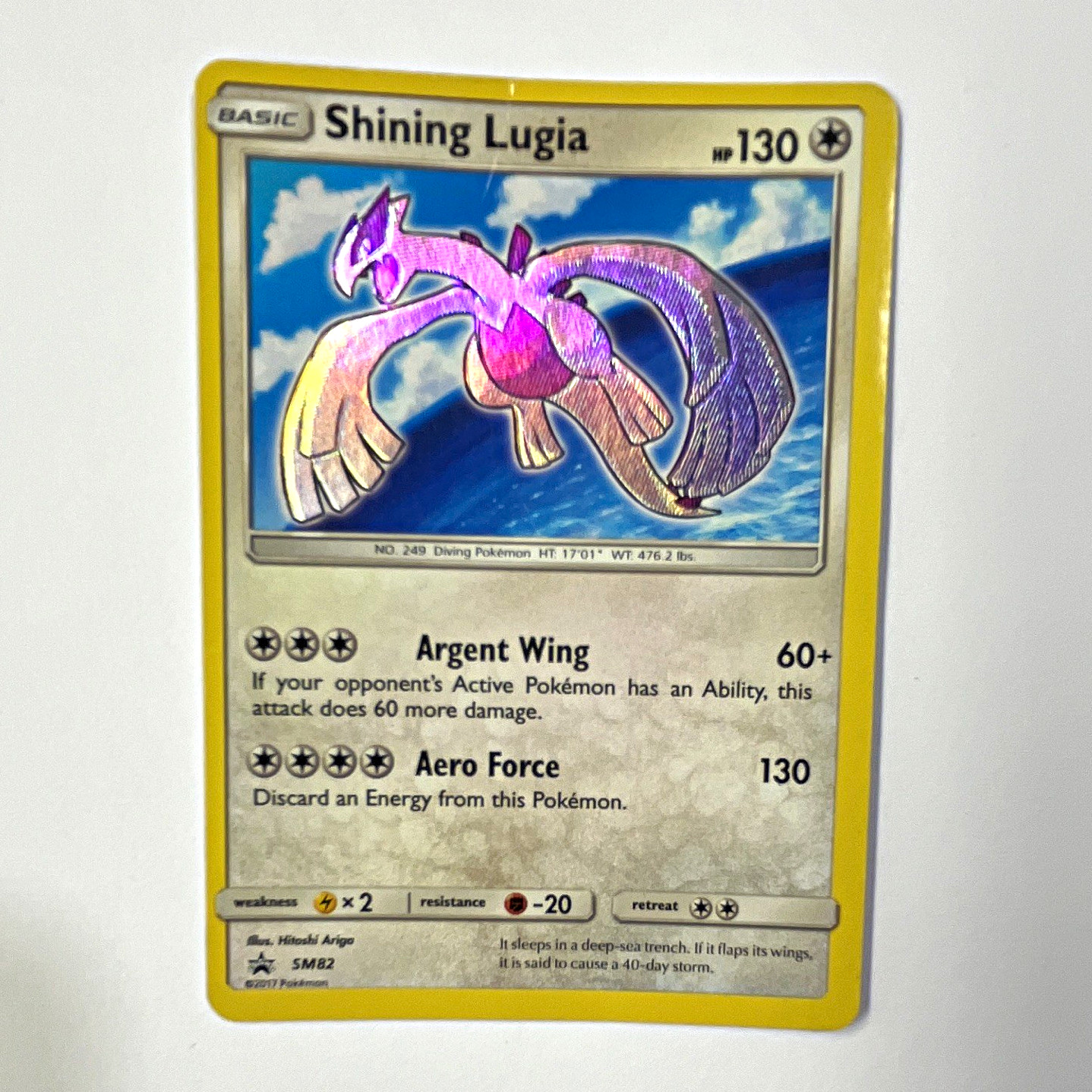 The Pokémon Company Shining Lugia SM82 SM Promo Holo English 130 HP The Pokémon Company Shining Lugia SM82 SM Promo Holo English 130 HP
