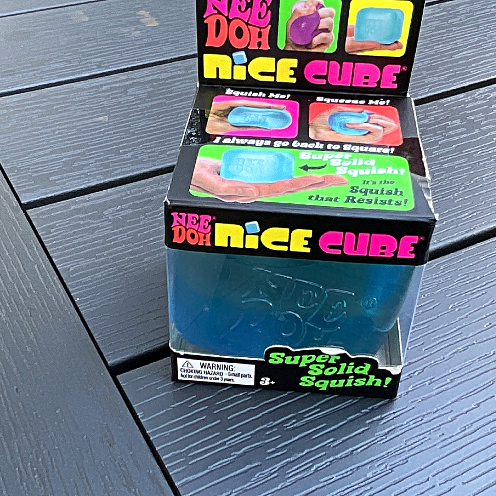 Schylling NeeDoh Nice Cube Super Solid Squish Squeeze Toy Blue Schylling NeeDoh Nice Cube Super Solid Squish Squeeze Toy Blue