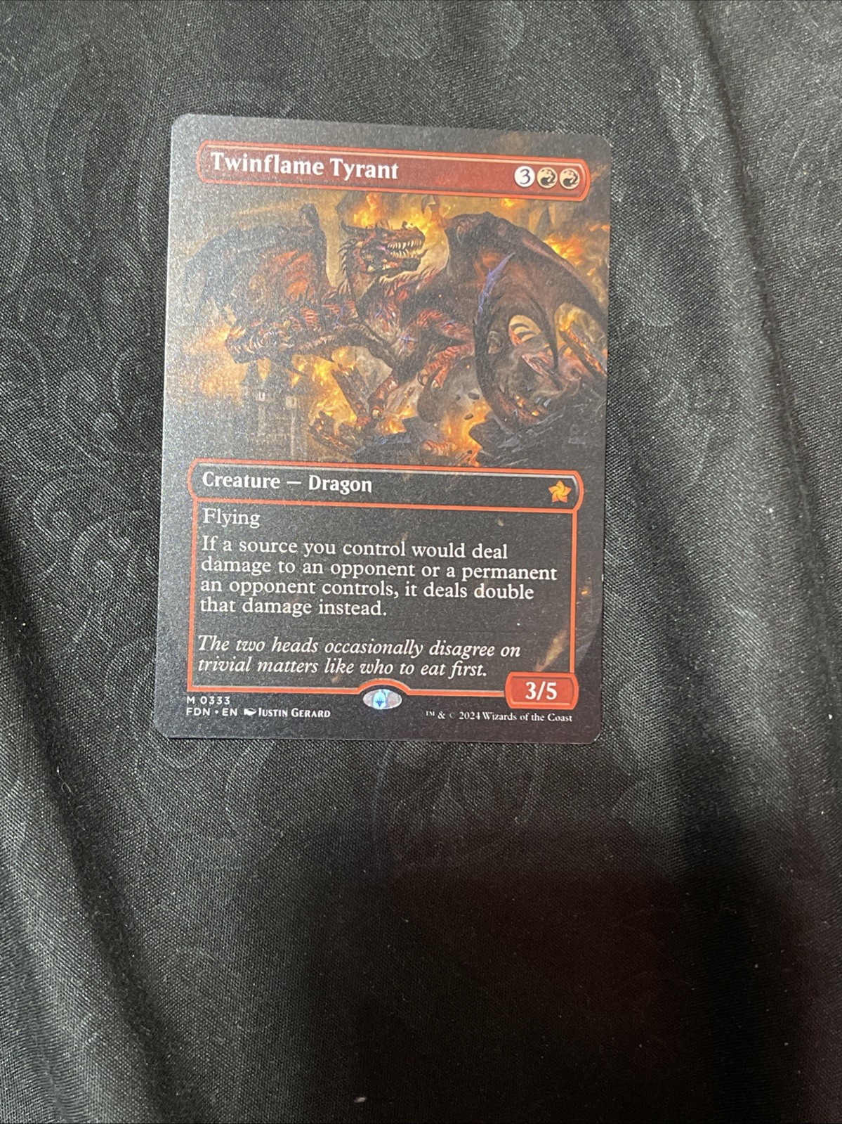 Twinflame Tyrant - Borderless Foundations Magic mtg NM-Mint, English x1