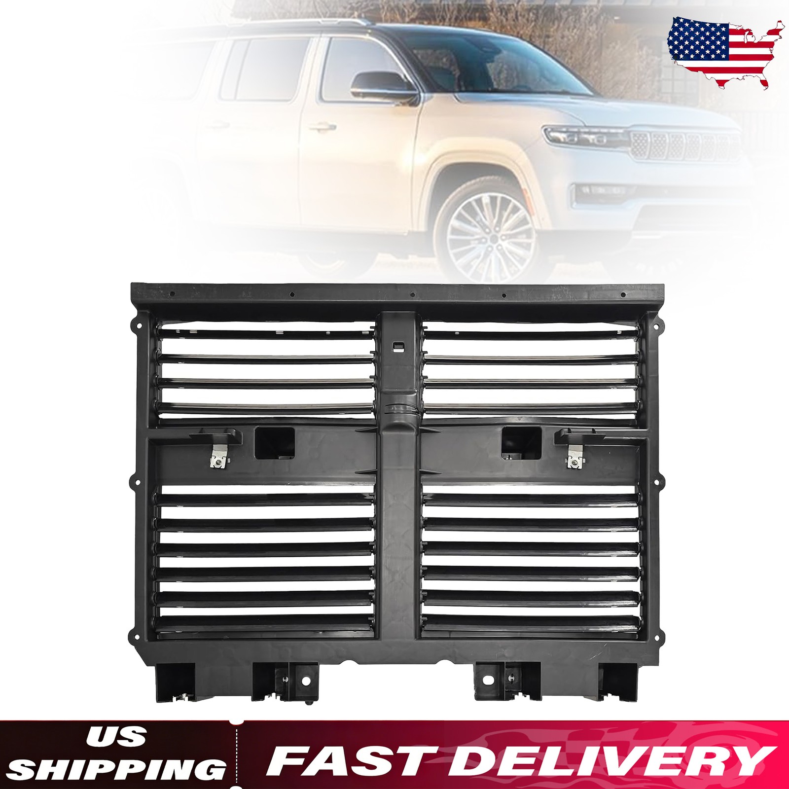 Active Shutter Grille W/ motor For Jeep Wagoneer 2022-2025 68425775AC 68425775AD