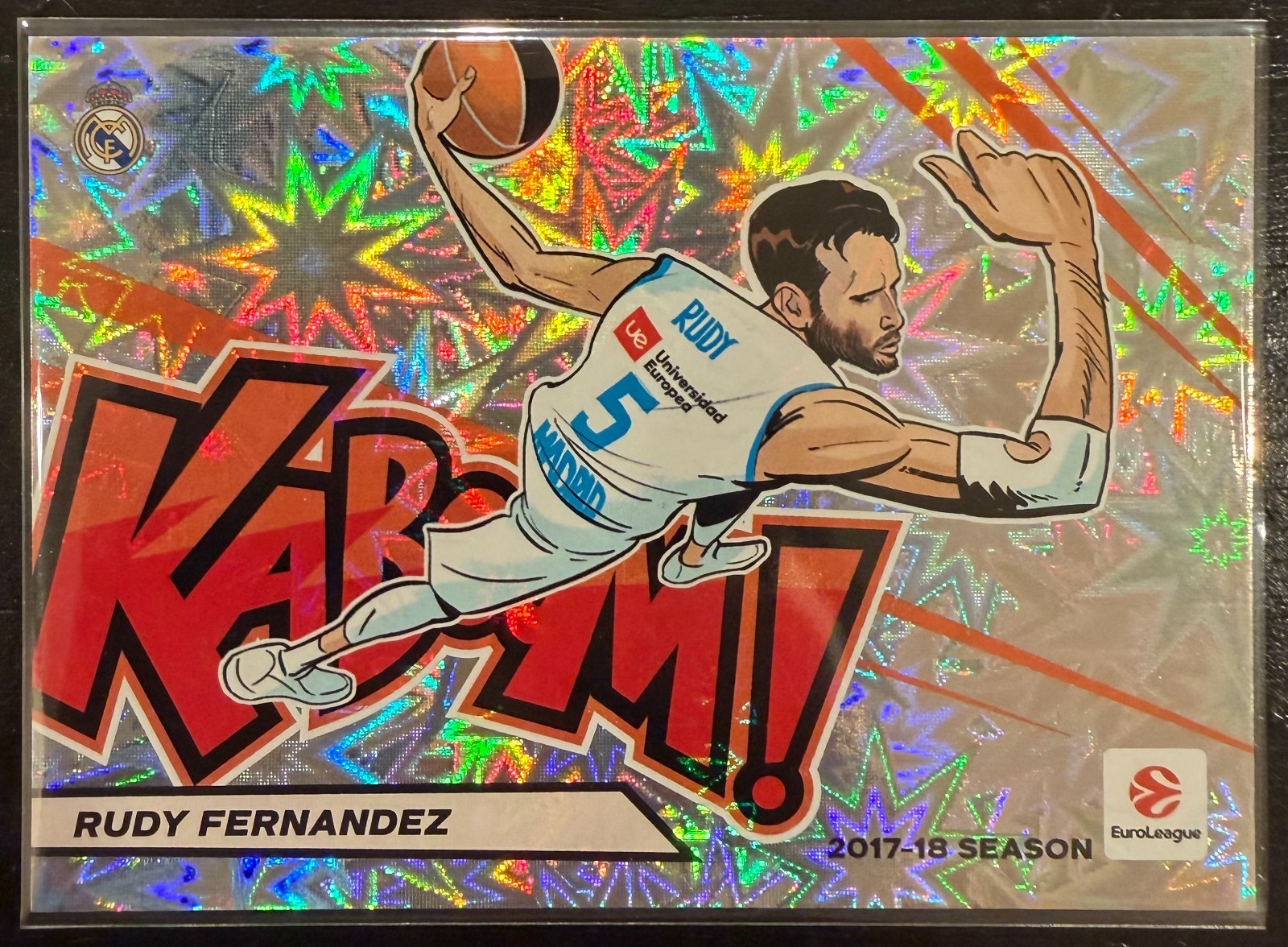 2025-26 Panini Contenders EuroLeague Rudy Fernandez Kaboom Horizontal #8 SSP