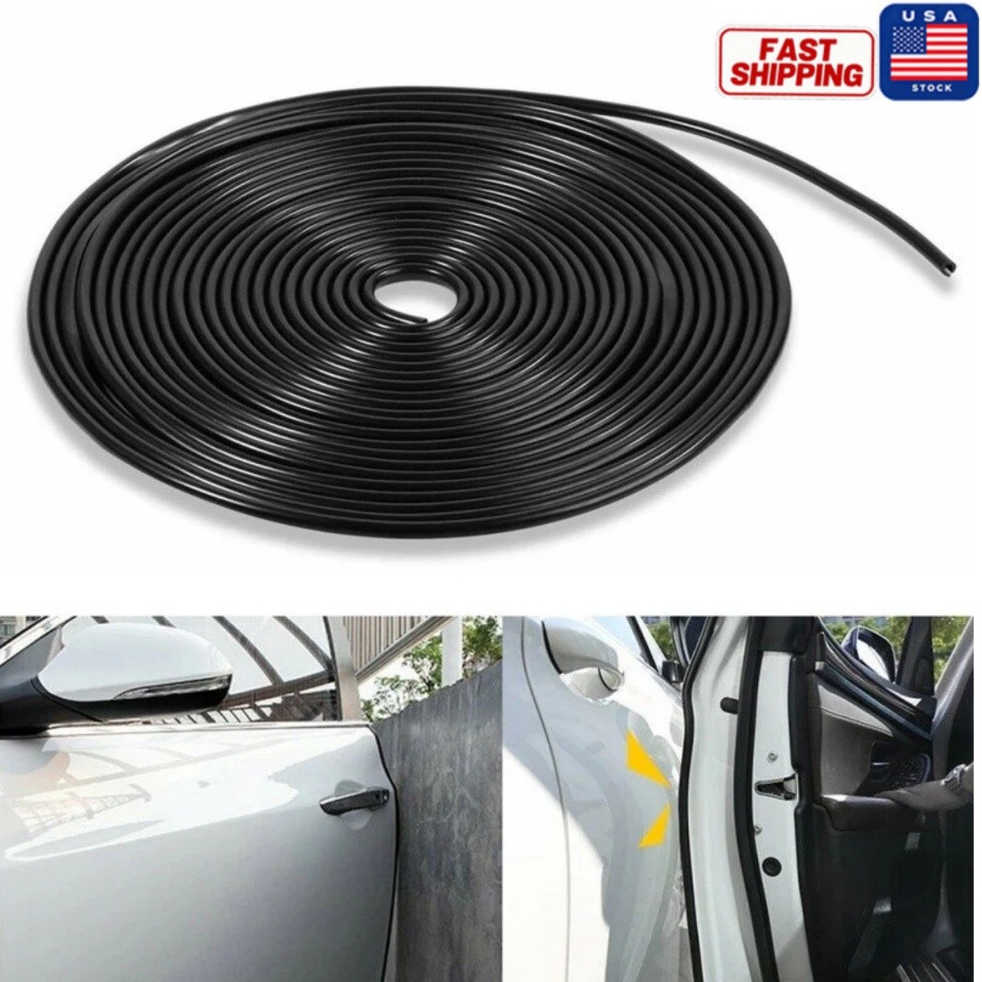 10M U-Shape Car Door Edge Guard Molding Trim Rubber Edge Strip Seal Protector 10M U-Shape Car Door Edge Guard Molding Trim Rubber Edge Strip Seal Protector