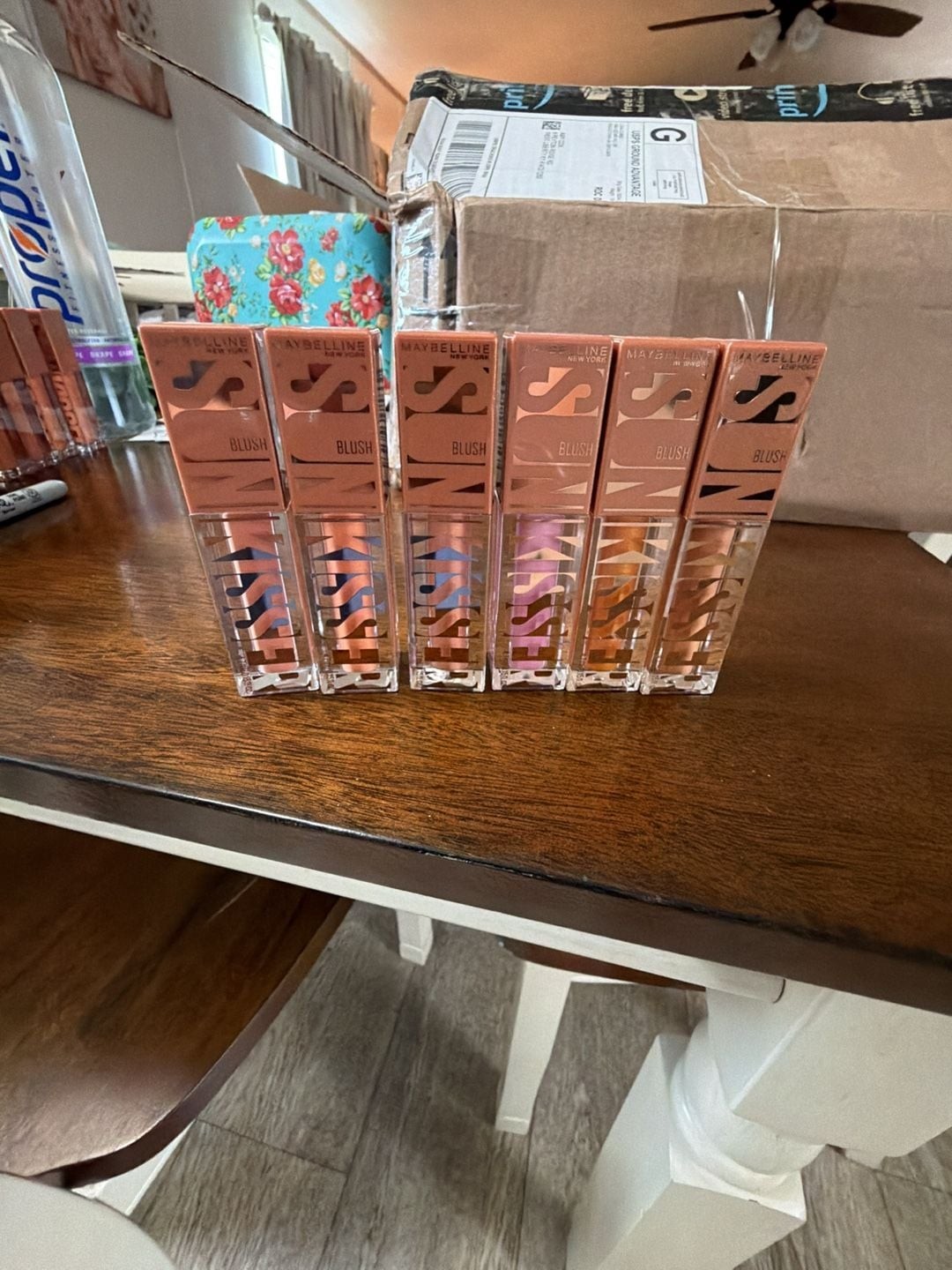 Lot of 6 Maybelline Sunkisser Liquid Blush Shades 01, 02, 03, 05, 07, 10