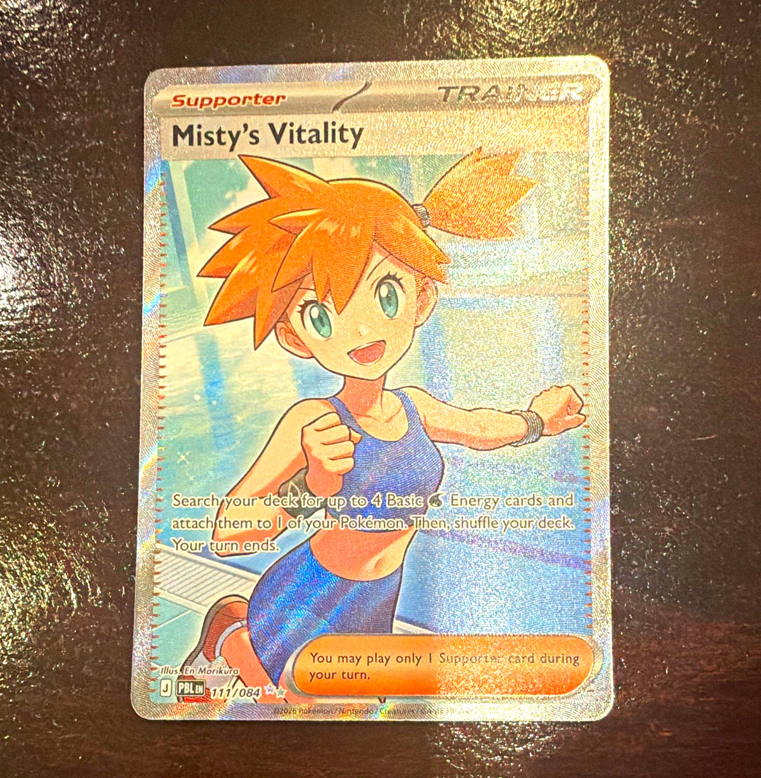 *MINT* Misty\'s Vitality Full Art - Pitch Black - 111/084