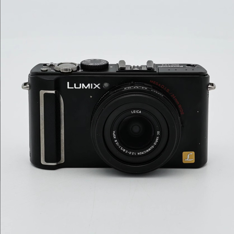 Panasonic Lumix LX3 Black 10MP 24mm F2.0 Leica Lens CCD 1080p Camera Used