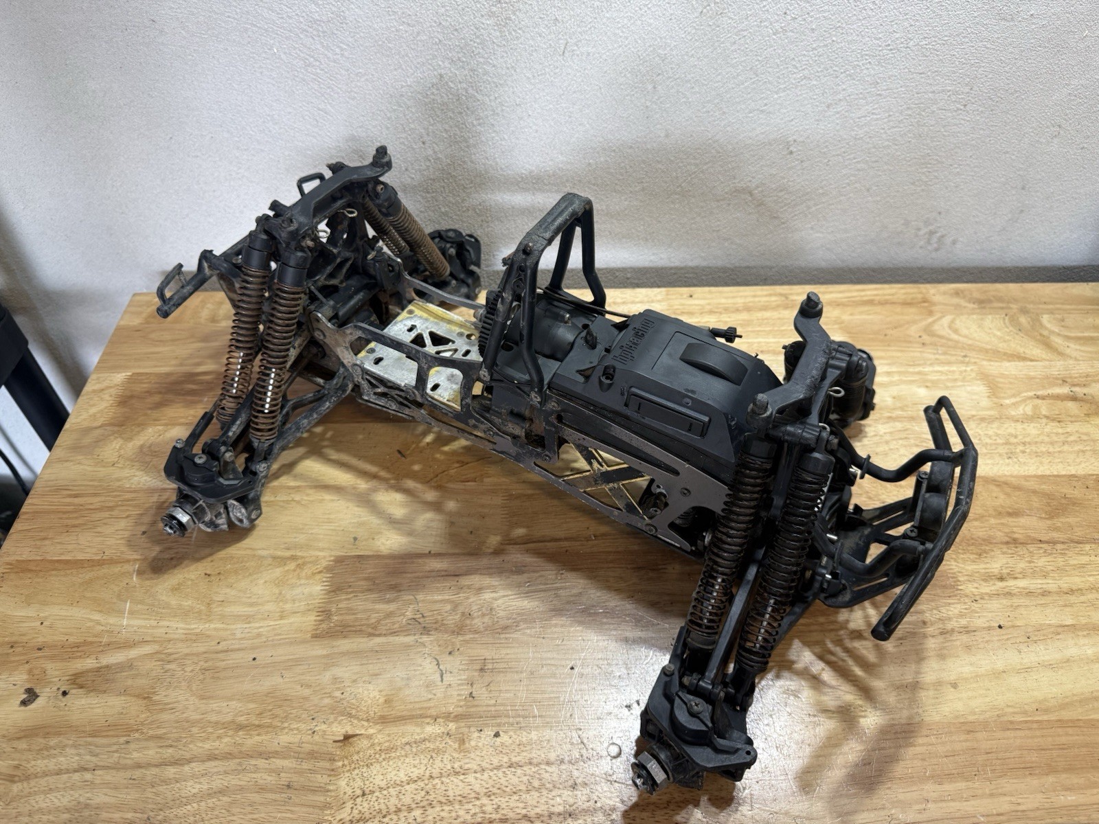 Vintage HPI Savage Nitro RC Monster Truck, Roller for Parts or Repair, Dirty