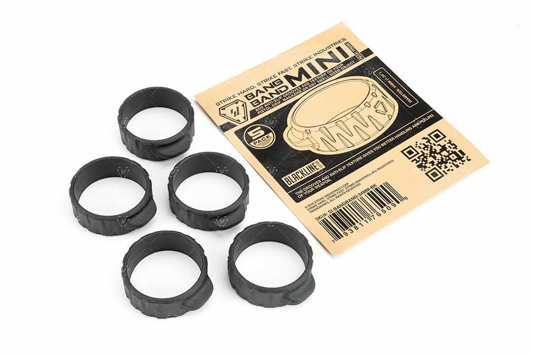 Strike Industries Tactical MINI 34MM Rubber Bang Band Bands, 5-Pack ALL COLORS 