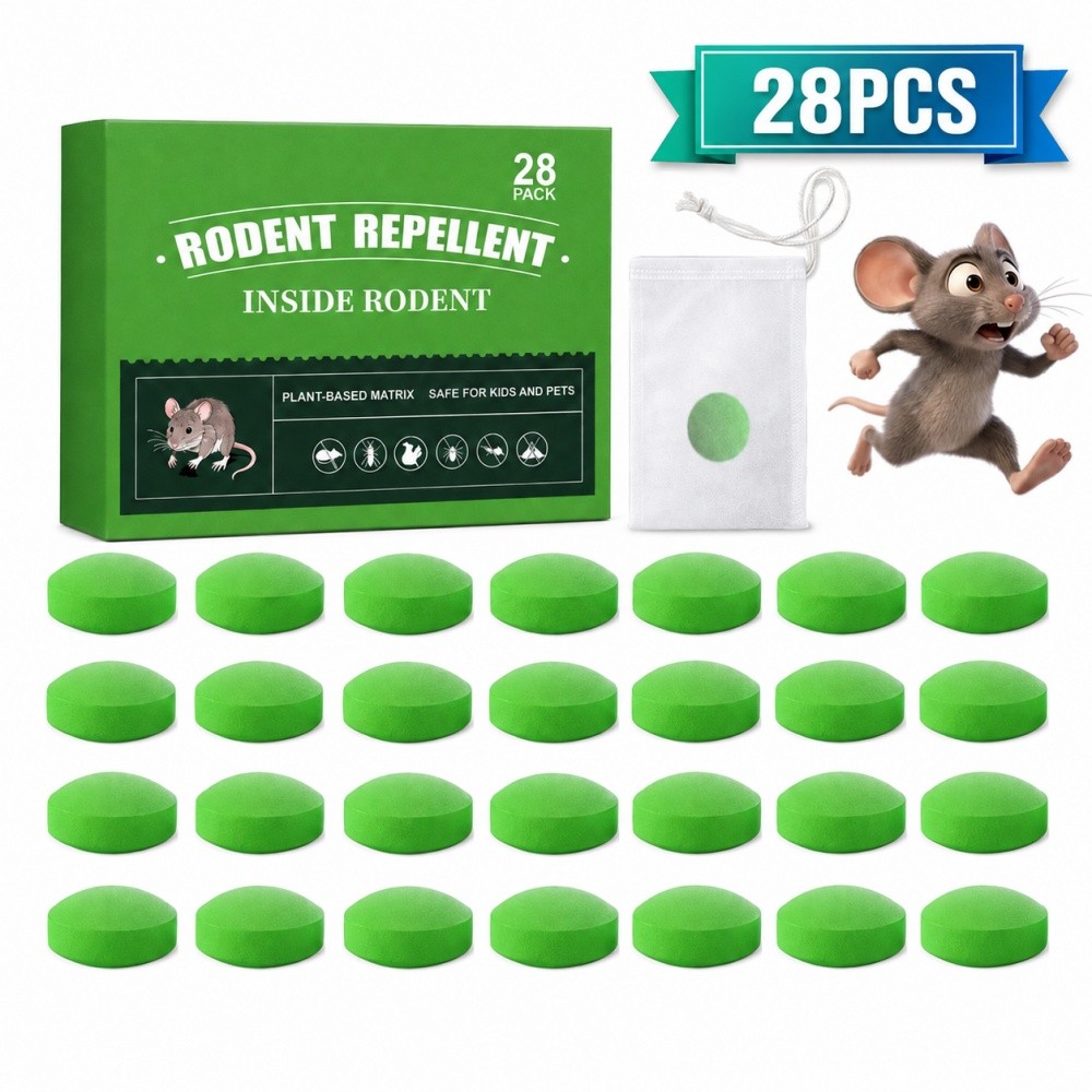 Natural Rodent Repellent Peppermint Sachets 28 Pack Mouse Mice Pest - US