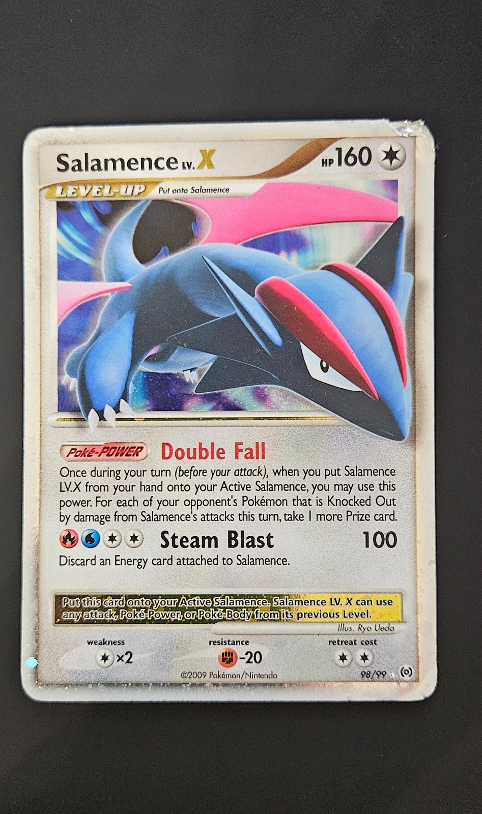 2009 Pokemon Platinum Arceus Salamence LV.X #98/99 **DMG CHECK PHOTOS** 2009 Pokemon Platinum Arceus Salamence LV.X #98/99 **DMG CHECK PHOTOS**