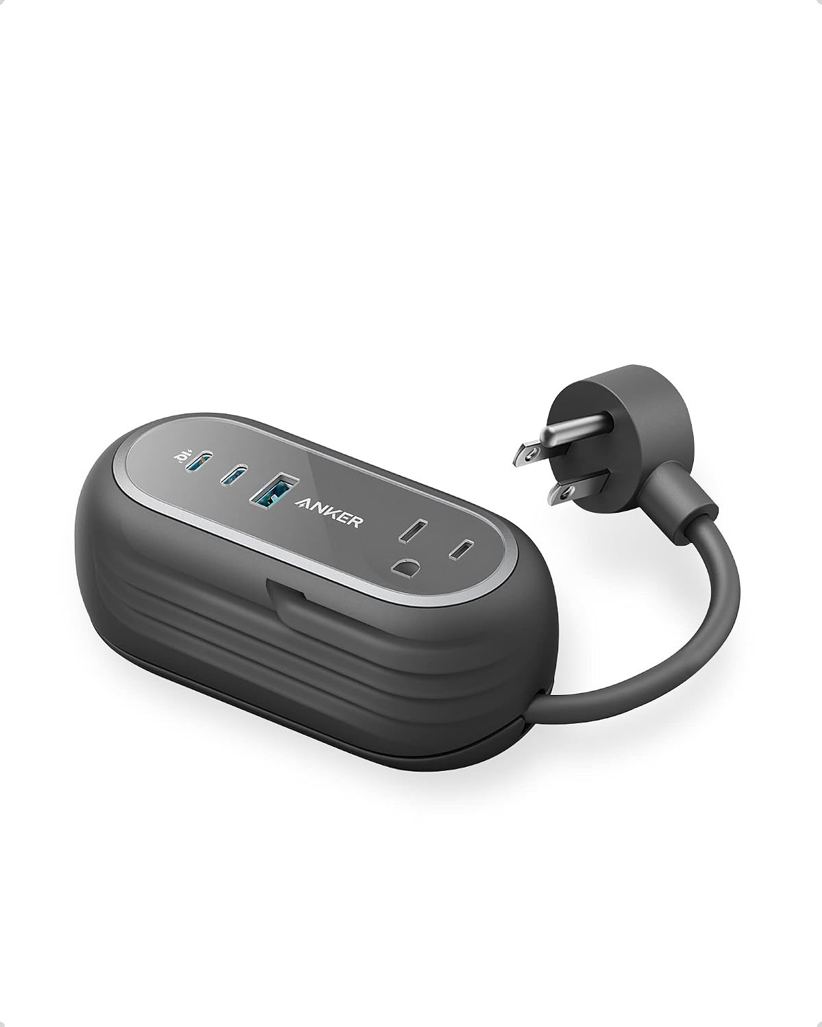 Anker Ganprime 65W Charging Station, 615 USB-C 5-In-1 Power Strip | 3Ft Cord wit