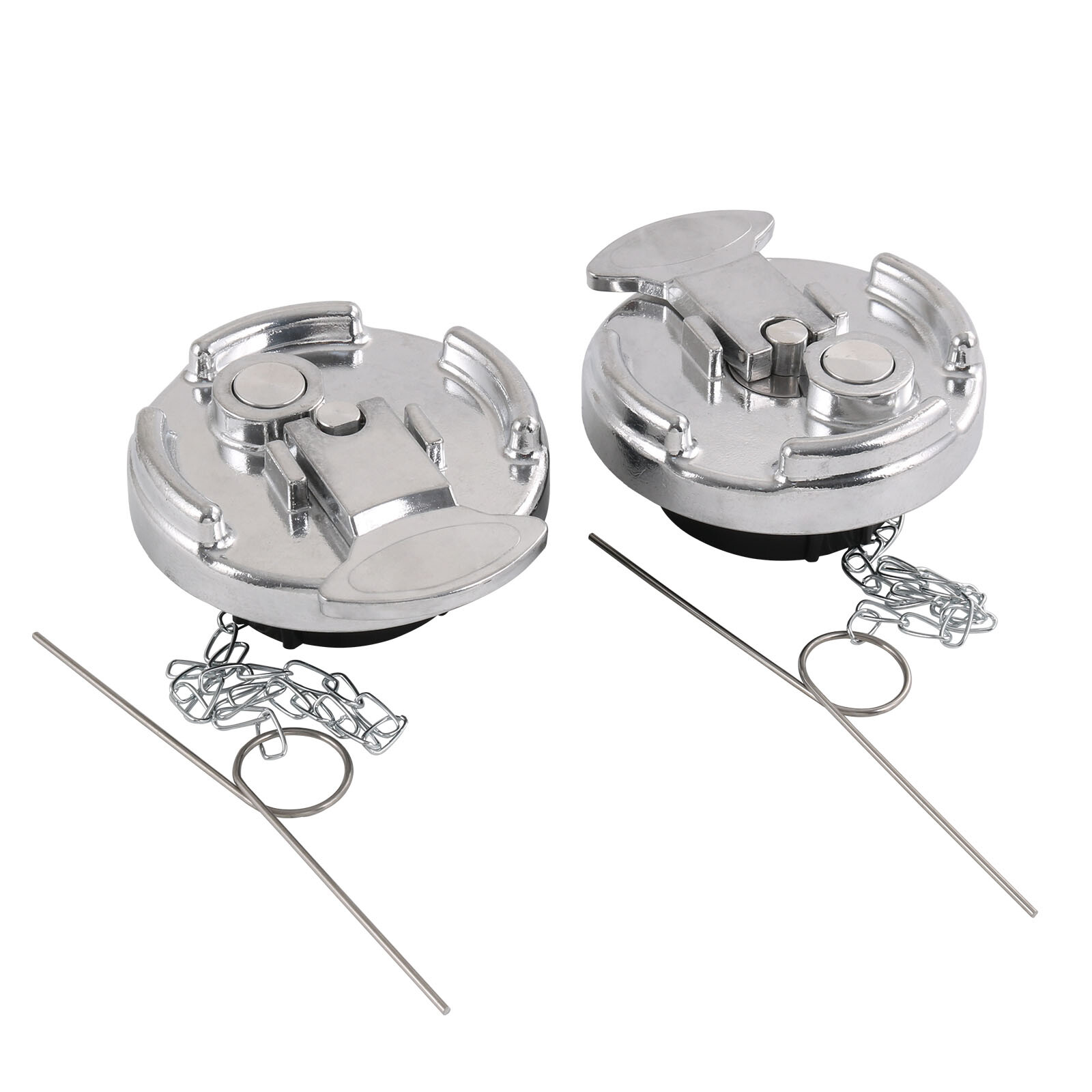 2PCS No Locking Fuel Tank Accessories Fits All Models Peterbilt Fuel Tank Cap