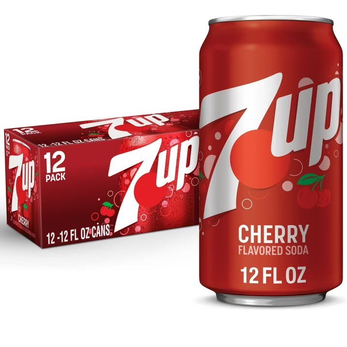 7UP Caffeine Free Cherry Soda Pop, 12 fl oz, 12 Pack Cans 7UP Caffeine Free Cherry Soda Pop, 12 fl oz, 12 Pack Cans