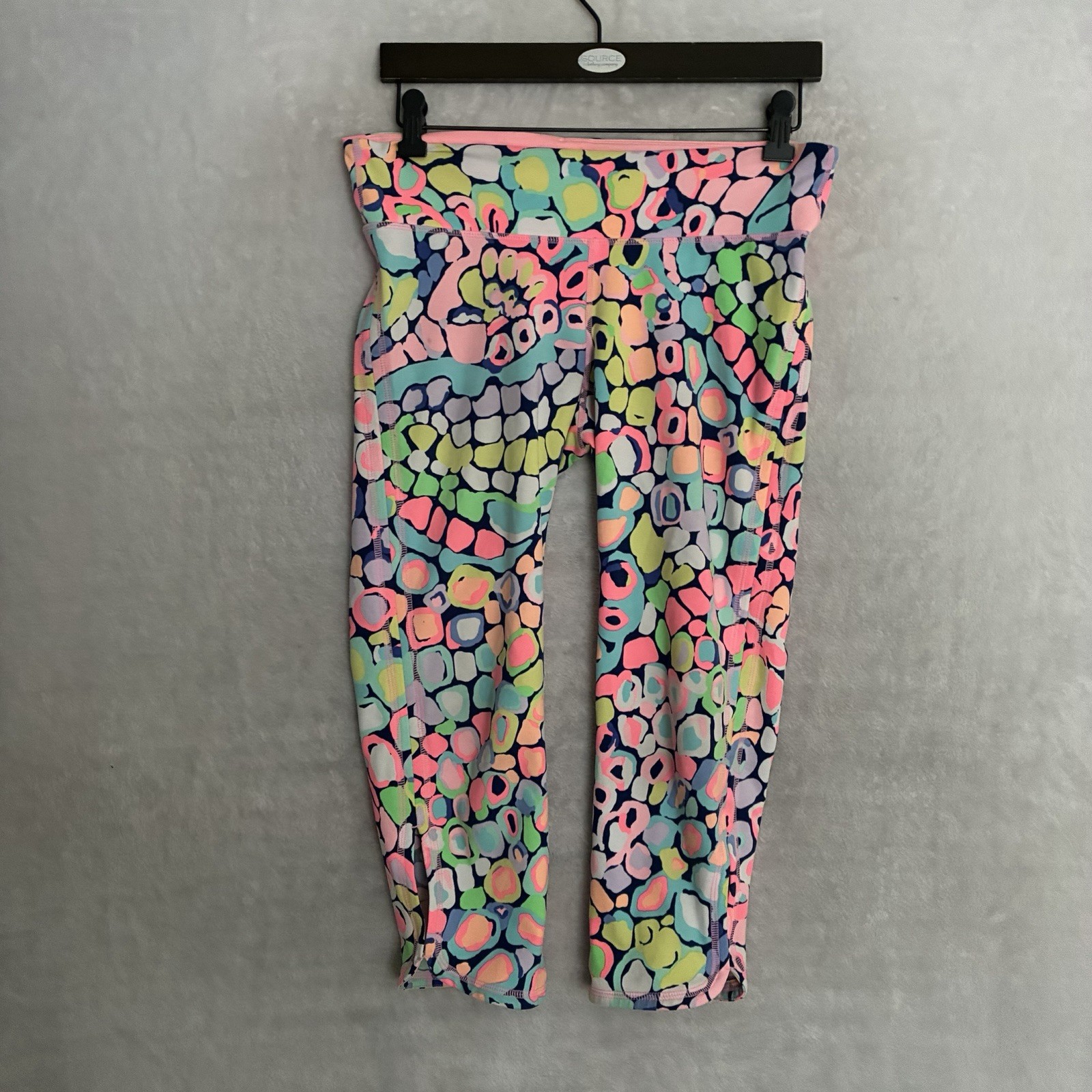 Lily Pulitzer Luxletic Womans Leggings Multicolor Geometric Medium Polyester