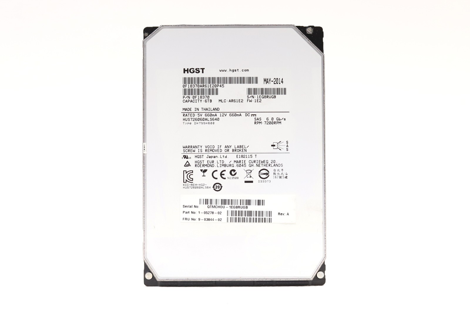HGST HUS726060ALS640 6TB 3.5
