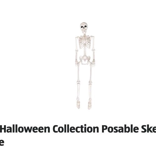 ALDI The Halloween Collection Posable Skeleton, Bone AOS ALDI The Halloween Collection Posable Skeleton, Bone AOS
