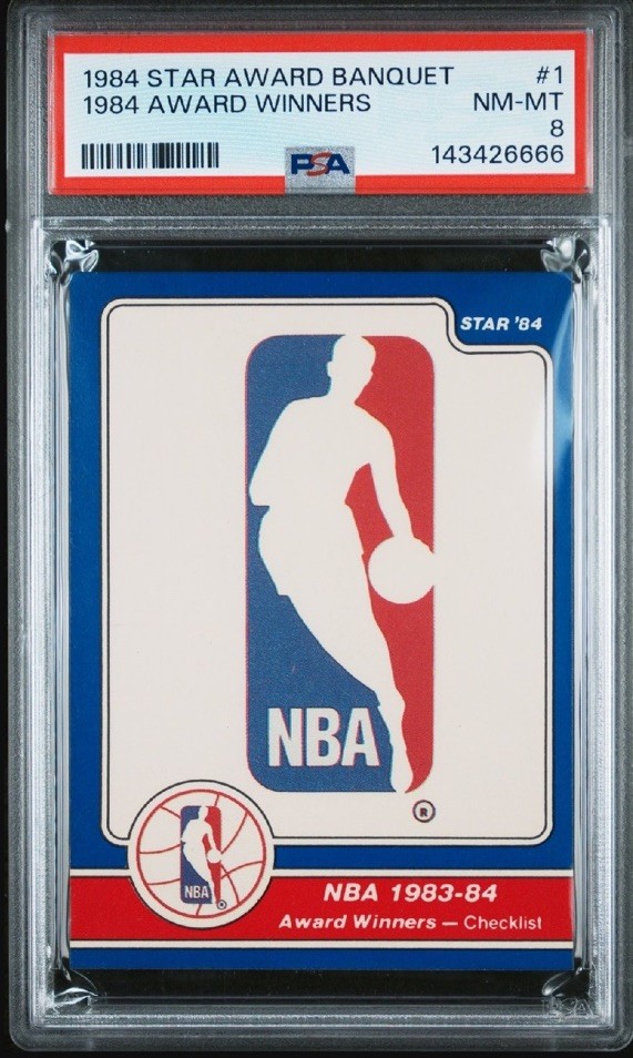 1984 STAR AWARDS BANQUET #1 1984 AWARD WINNERS CHECKLIST PSA 8 VERY RARE LOW POP