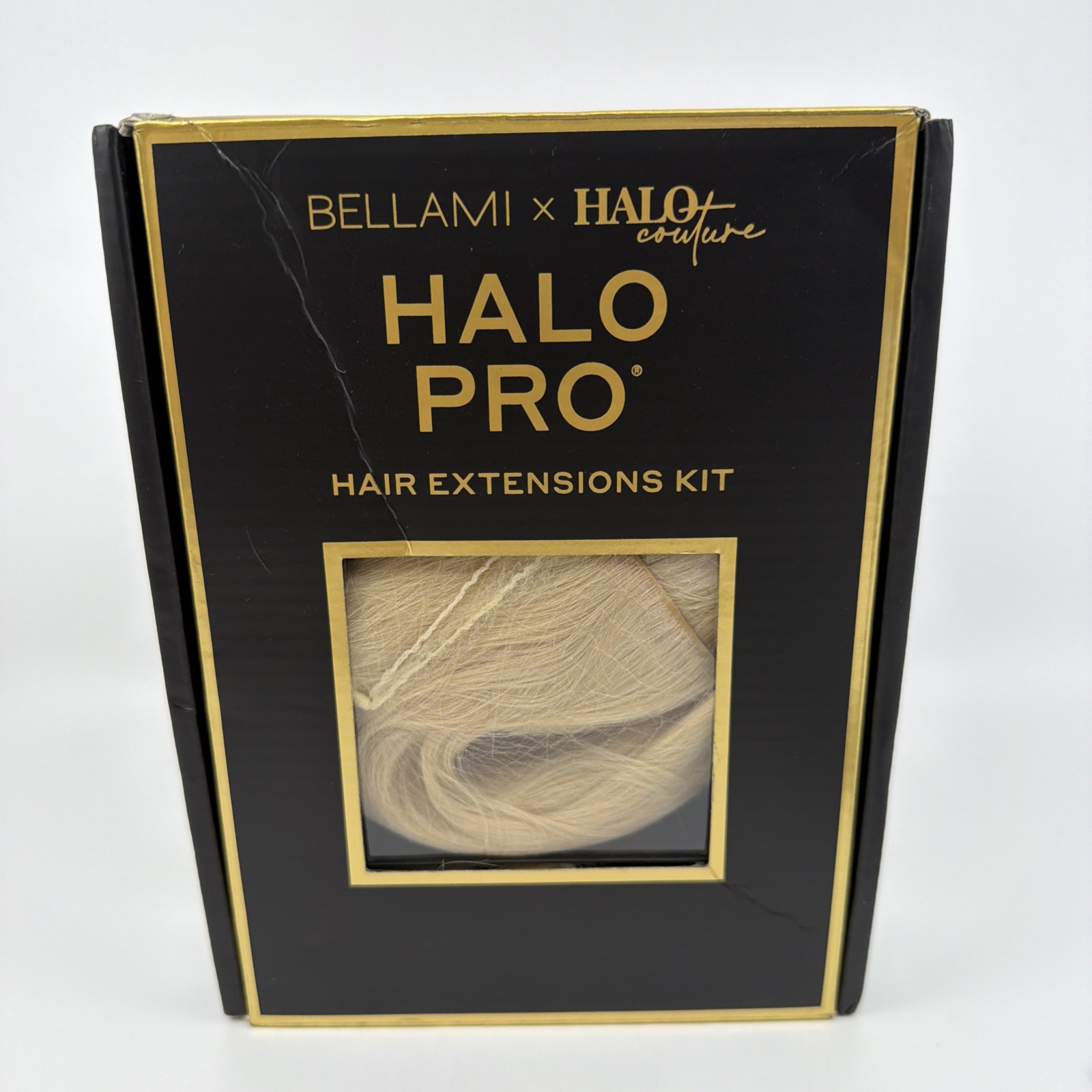 Bellami Halo Pro Hair Extension 14” Platinum Blonde #80 New Remy Hair Open Box