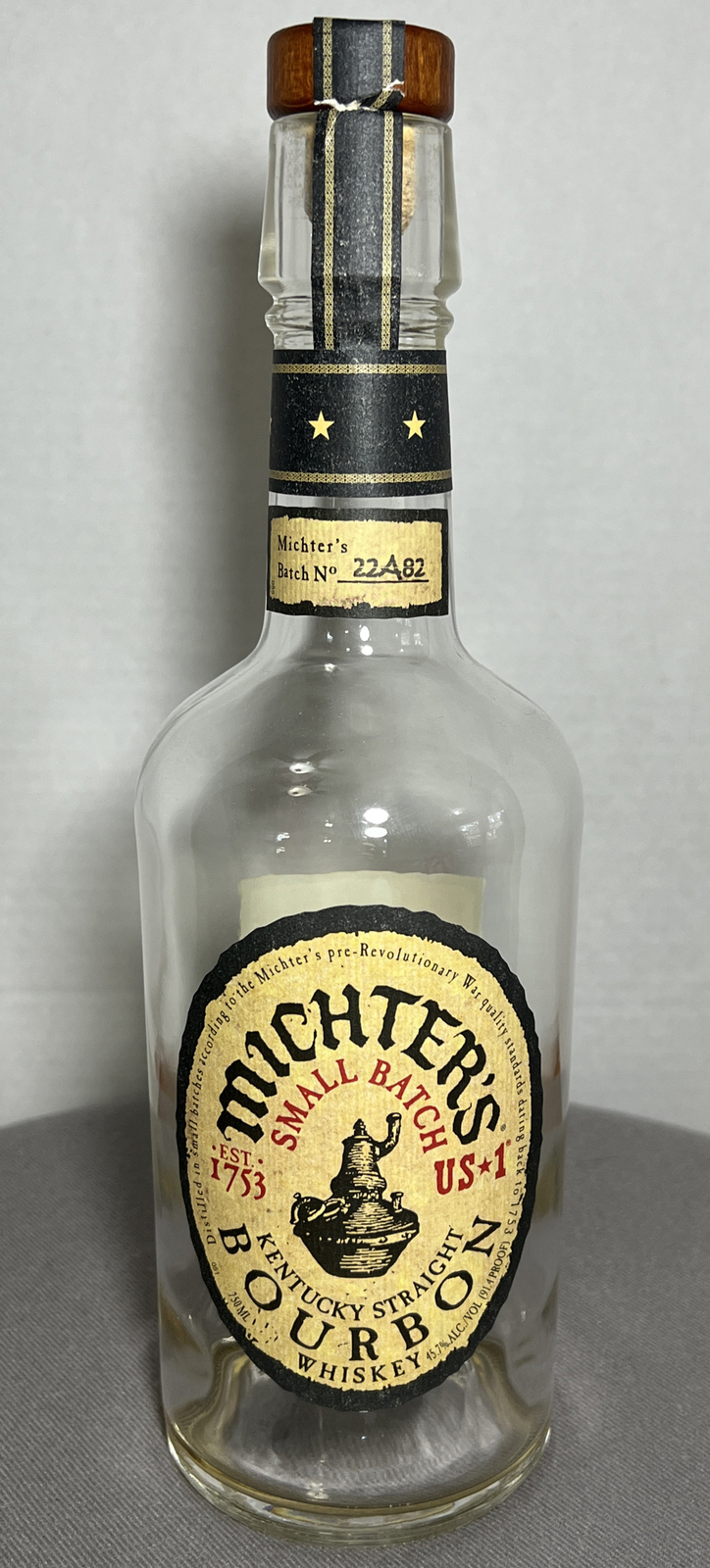 Michter's Small Batch US1 Kentucky Straight Bourbon Bottle EMPTY ~ UNRINSED
