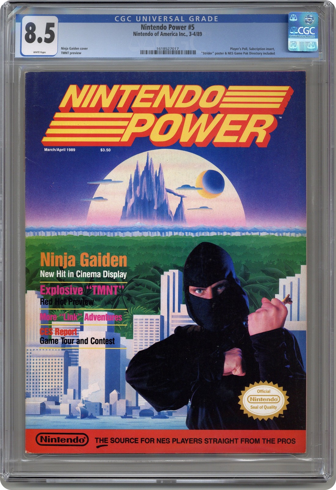 Nintendo Power #5 CGC 8.5 1989 1618527017