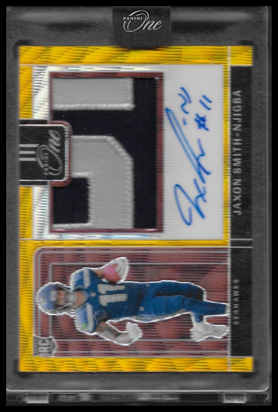 2023 Panini One #302 Jaxon Smith-Njigba RC Gold #/10