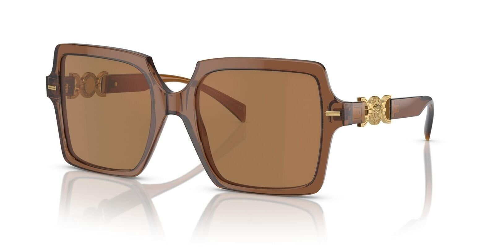 Versace 0VE4441 5028/0 55mm Woman Sunglasses Transparent Brown Frame,...
