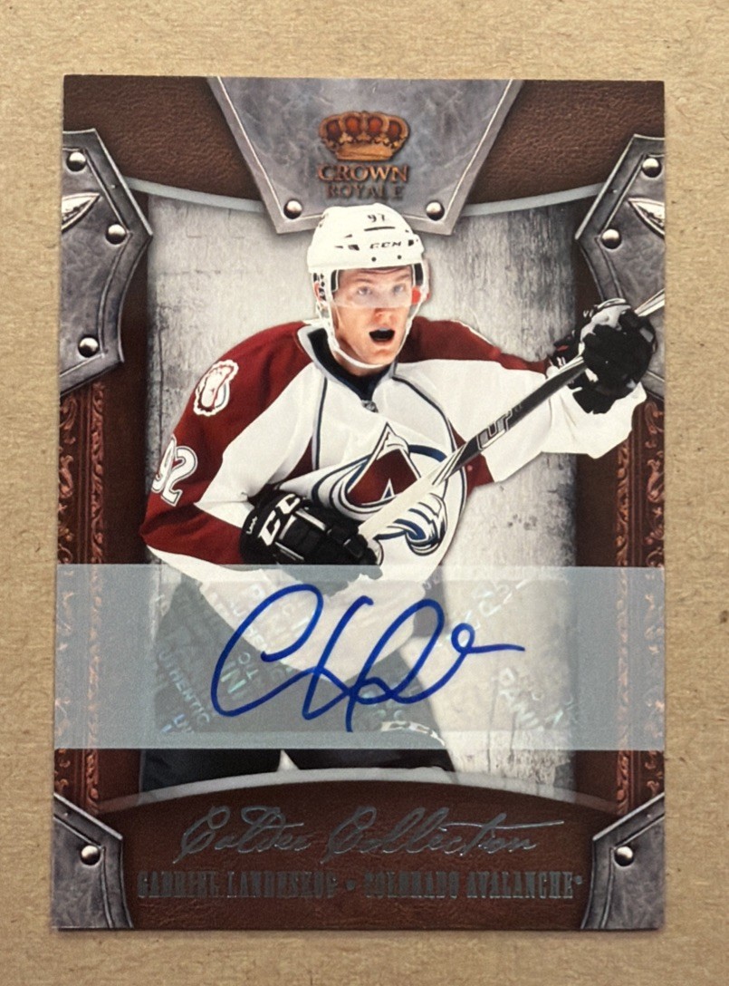 2011-12 Crown Royale Gabriel Landeskog Calder Collection Auto Rookie /99 #92