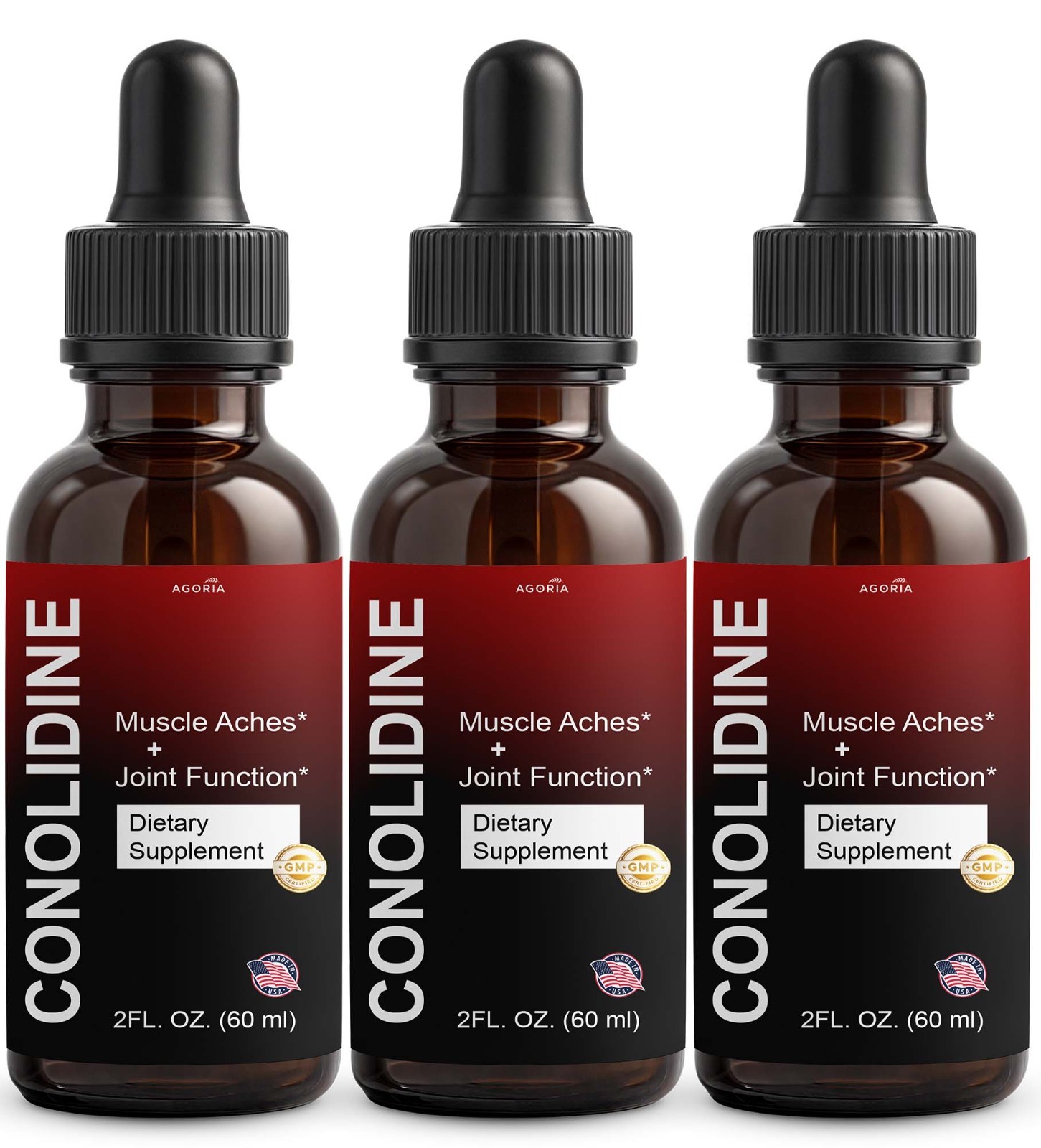 Conolidine Drops Muscle Aches,Joint Function Formula Dietary Supplement (3 Pack) Conolidine Drops Muscle Aches,Joint Function Formula Dietary Supplement (3 Pack)