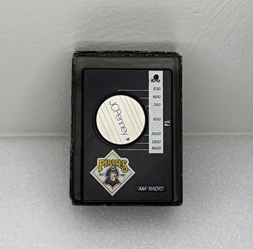 VTG JCPenney 1987 Pittsburgh Pirates Team AM Radio Promotional Stadium Exclusive