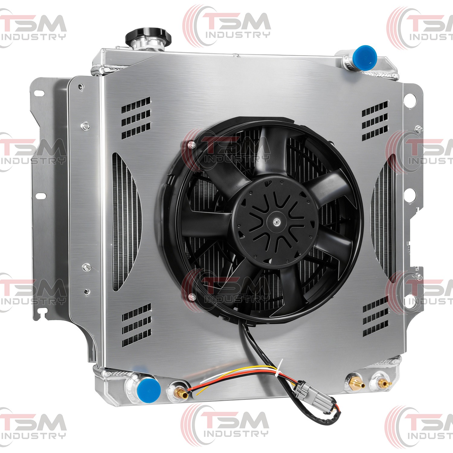 TSM 3Row Radiator Shroud Brushless Fan Fit Jeep Wrangler TJ YJ L6 1987-2006