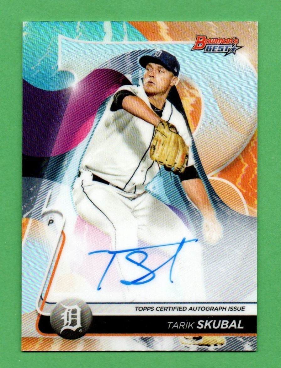 2020 Bowman\'s Best Best of 2020 Refractor Tarik Skubal Rookie Auto 2020 Bowman\'s Best Best of 2020 Refractor Tarik Skubal Rookie Auto