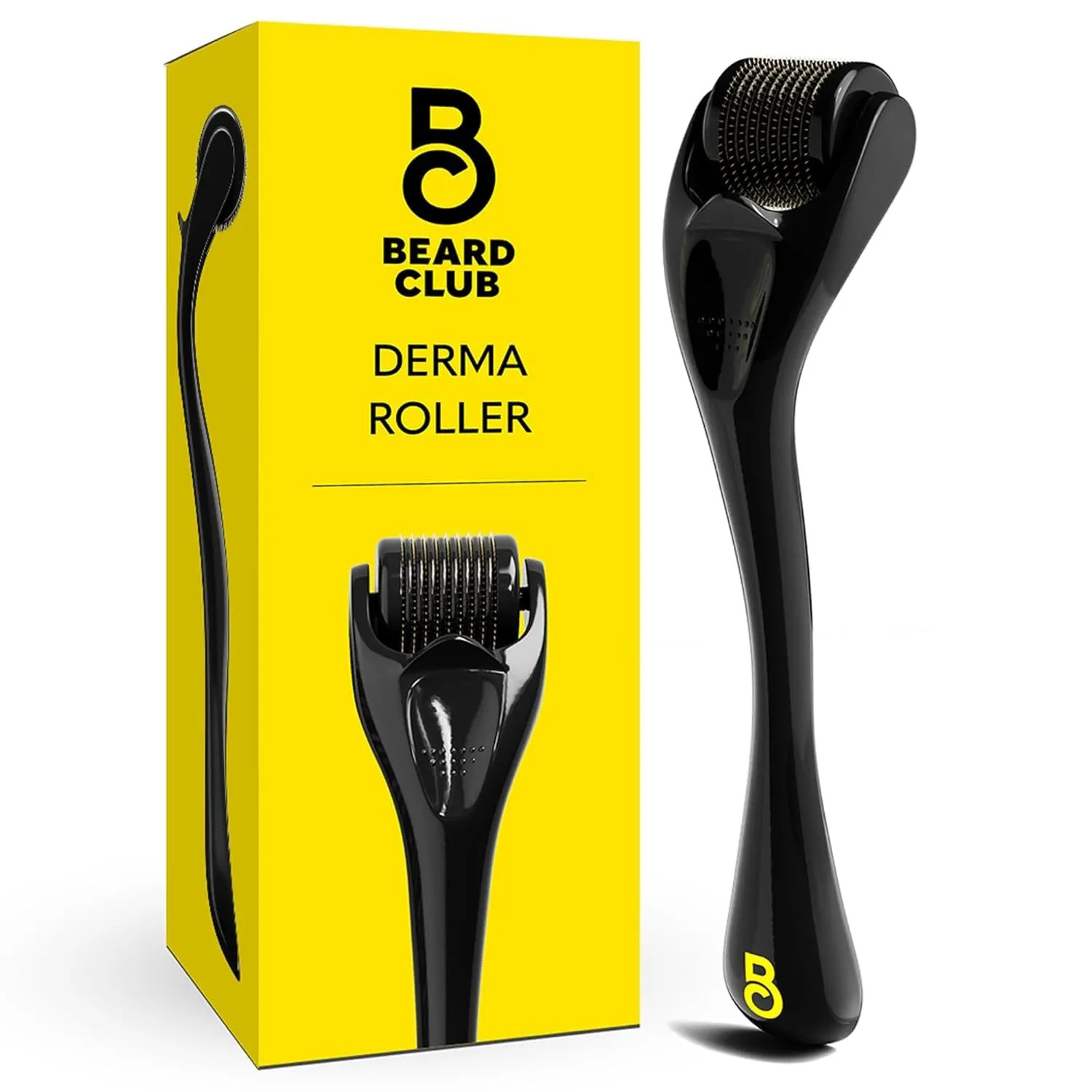The Beard Club Derma Roller 540 Titanium Microneedles for Face Scalp and Body