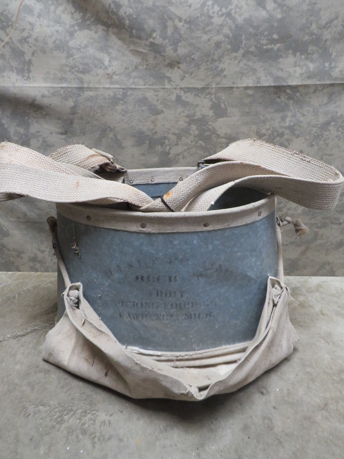 Vintage Handy Picking Bucket Fruit Pickers Equipment Lawrence Mi Orchard Tool 1