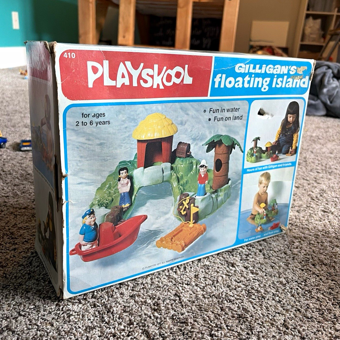 Playskool Gilligan\'s Island Floating Island Playset Vintage 1977 MPN 410