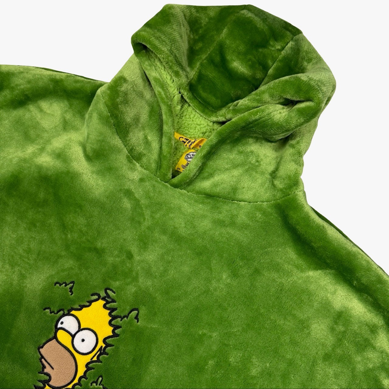 NEW The Simpsons Homer Bush Fleece Lined Bush Robe Hoodie Green • S/M NEW The Simpsons Homer Bush Fleece Lined Bush Robe Hoodie Green • S/M