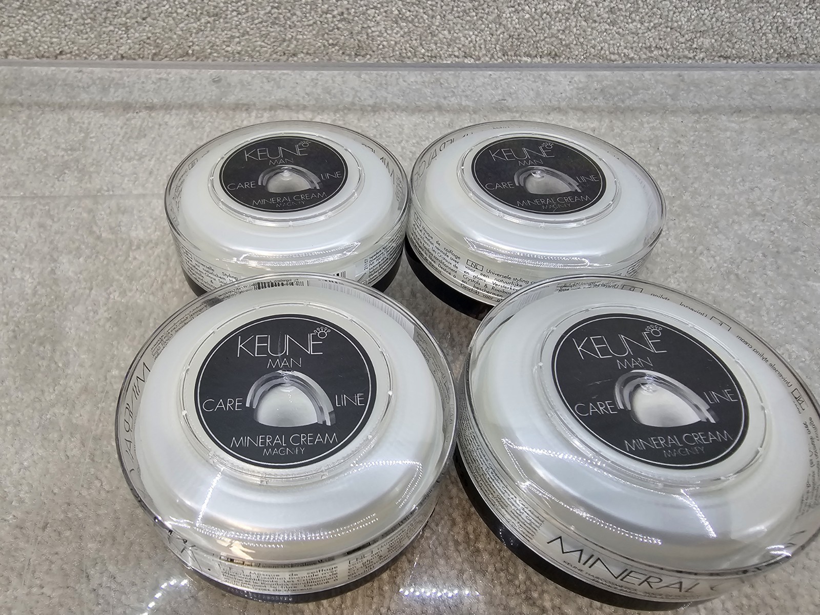 (4) Pack Keune Man Care Line Mineral Cream Magnify Hair Cream 30ml 1 Fl Oz