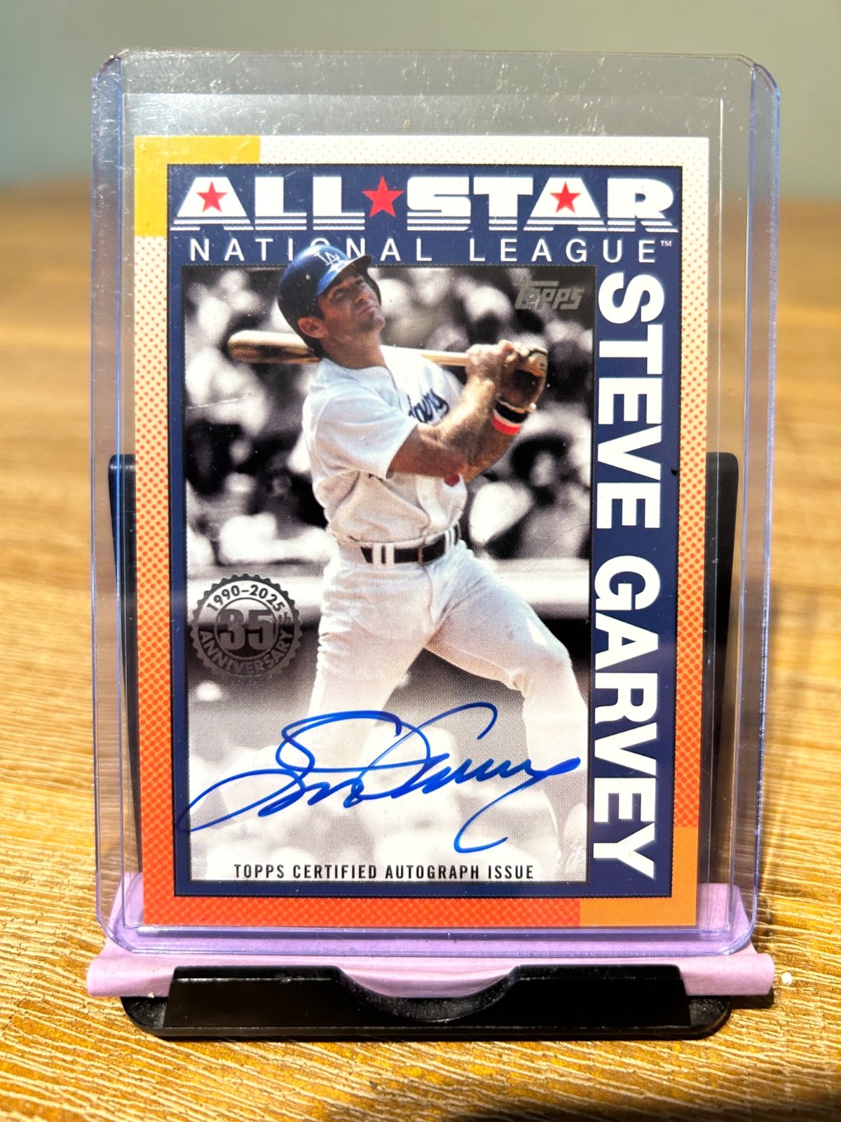 2025 Topps Update #90AS-SG Steve Garvey 1990 35th Anniversary All-Star Autograph